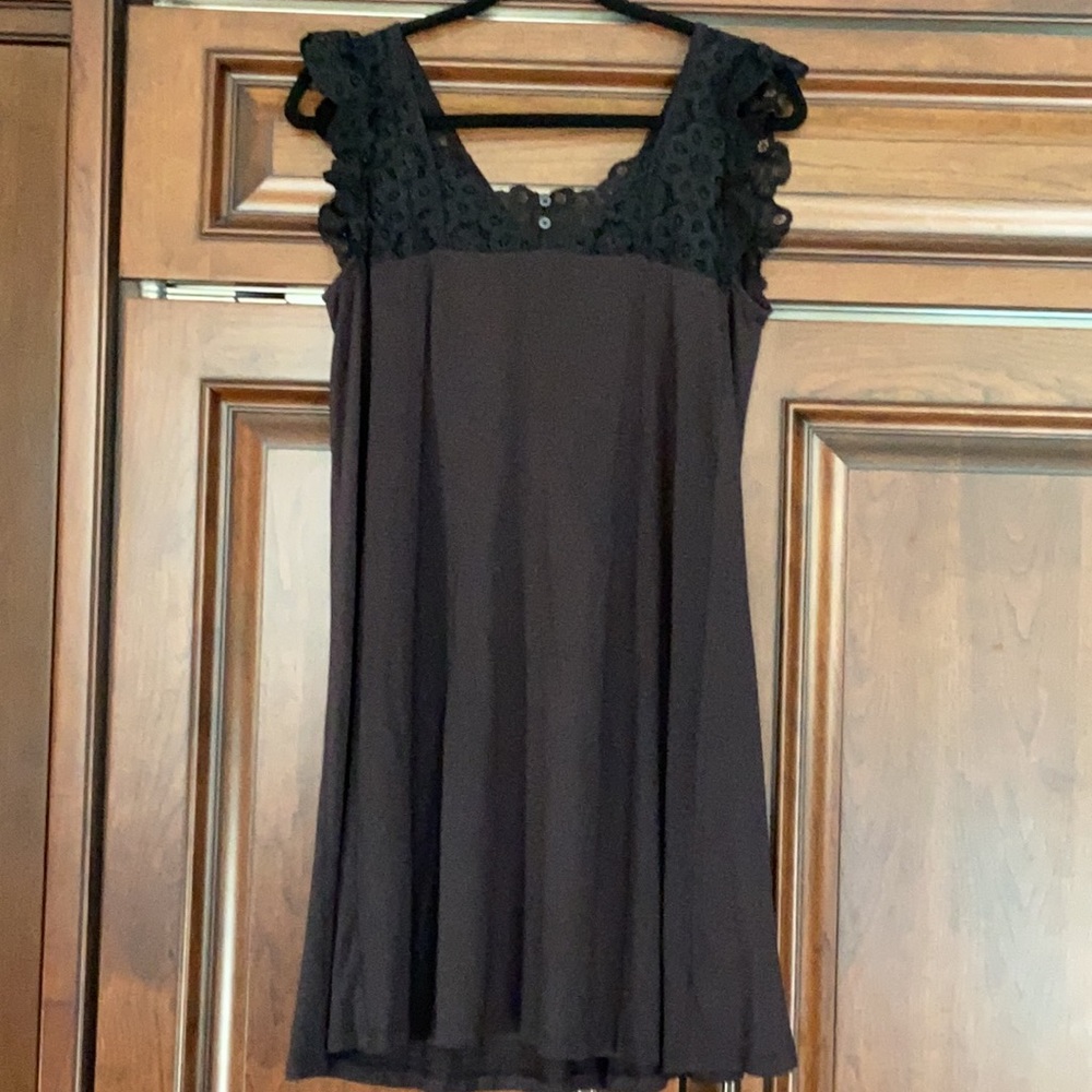 Ann Taylor loft black rayon and spandex dress